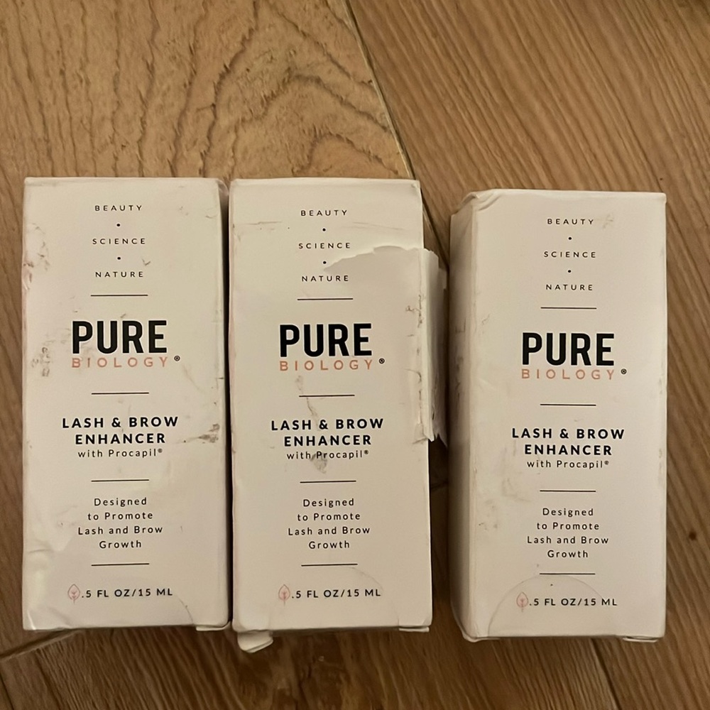 Pure Biology Lash & Brow Enhancer 3 boxes (boxes as shown condition)